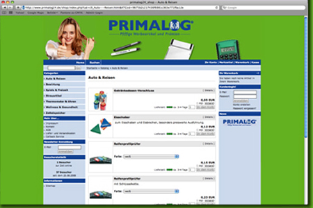 Primalog Online-Shop